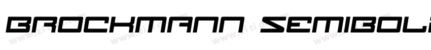 Brockmann SemiBold字体转换
